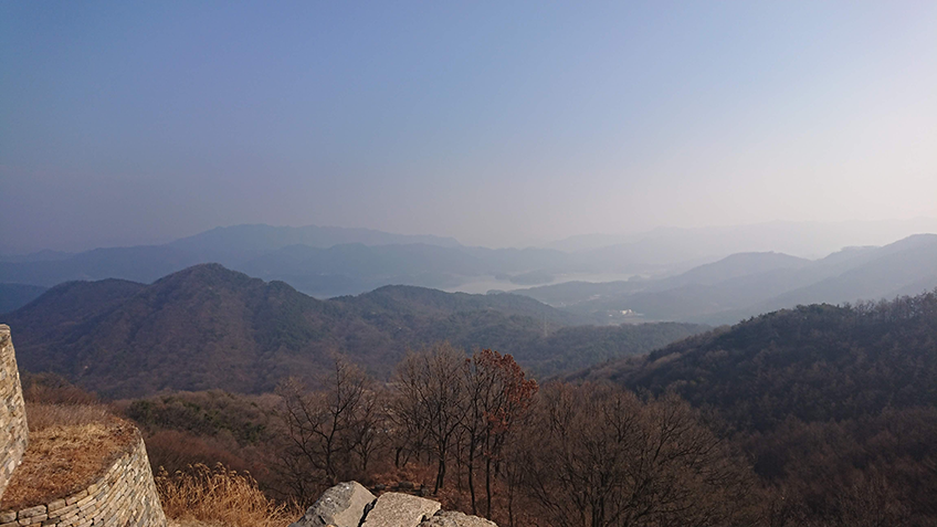 계족산에서 찍은 대전 일대 전망2.